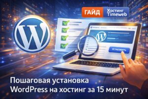 как установить wordpress на хостинг timeweb