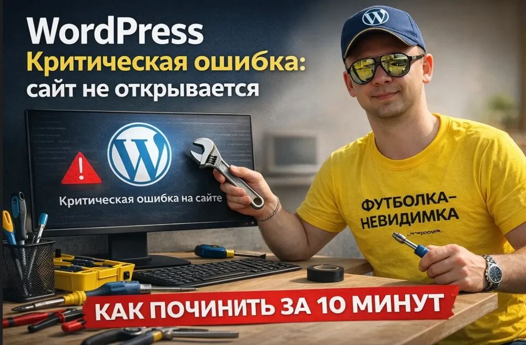 На сайте возникла критическая ошибка WordPress